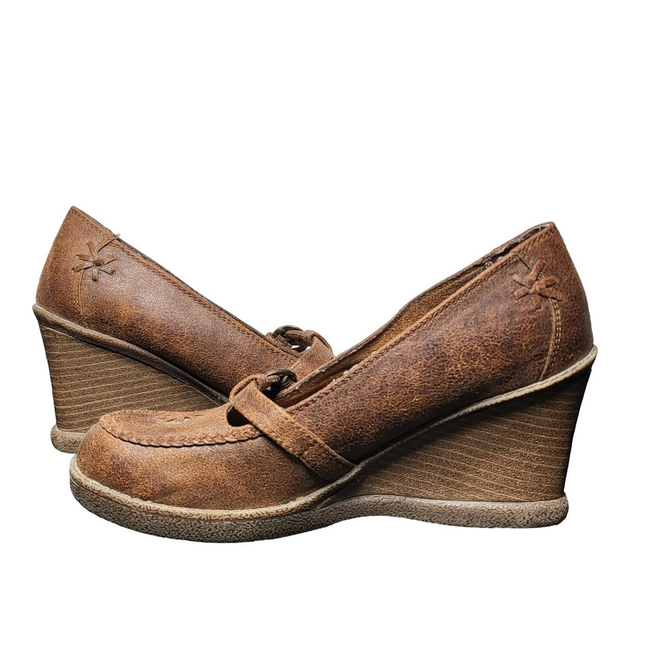 womens brown wedge shoes