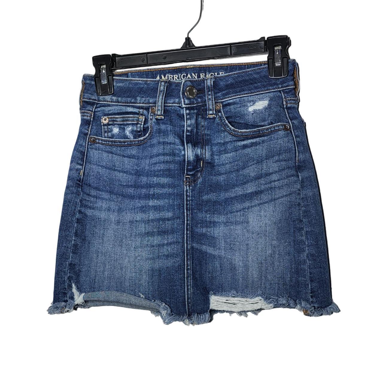 Blue jean skirt outlet american eagle