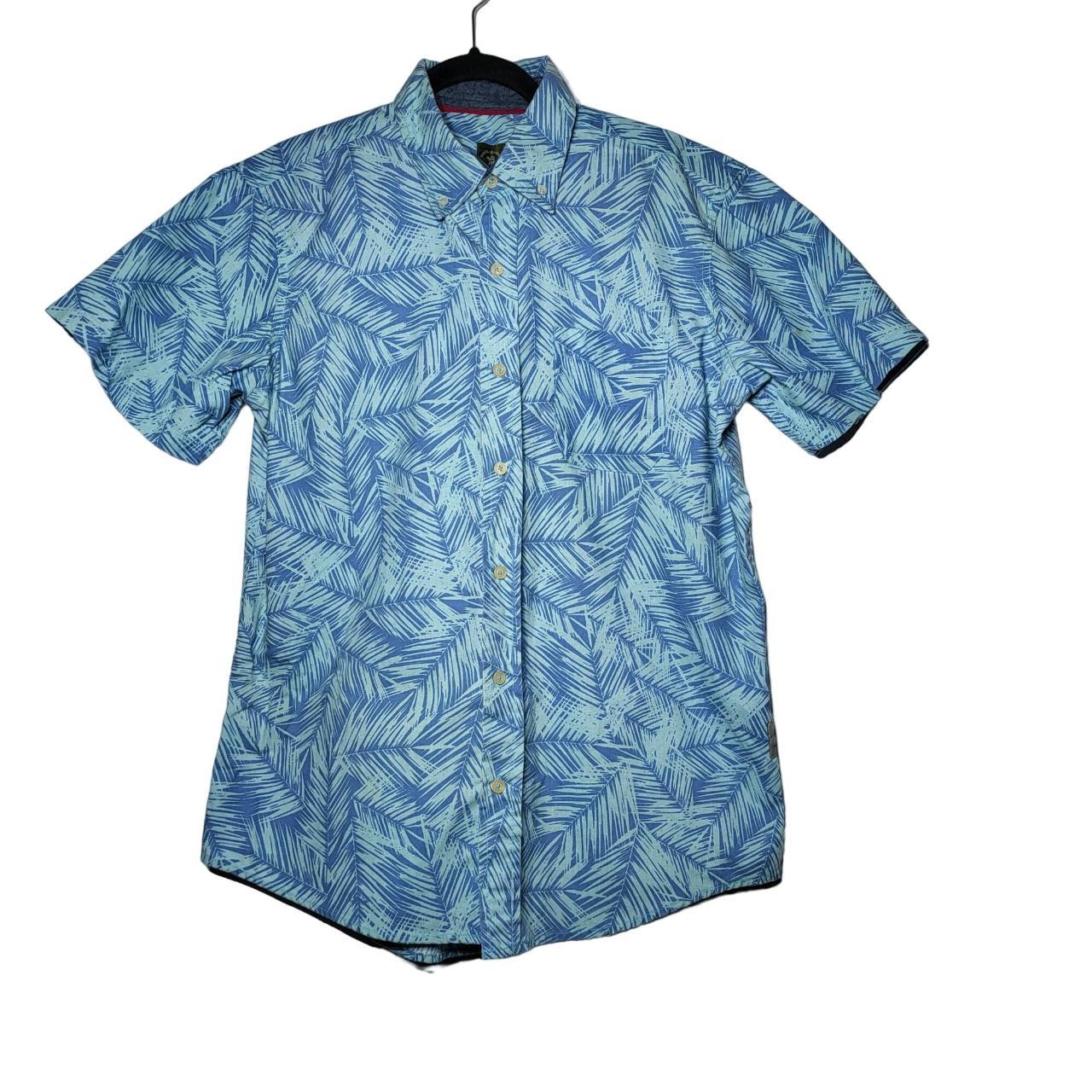 Santa Barbara Polo & Racquet Club Blue Hawaiian... - Depop