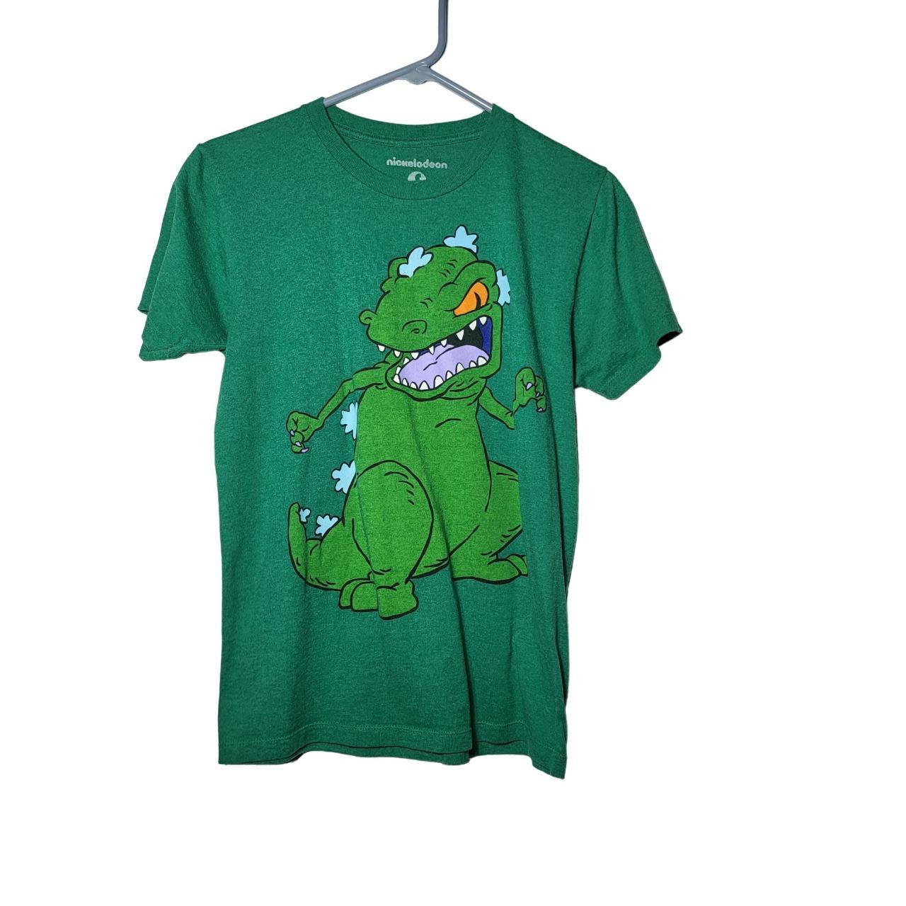 Nickelodeon Men's Reptar Dinosaur Rugrats Green... - Depop