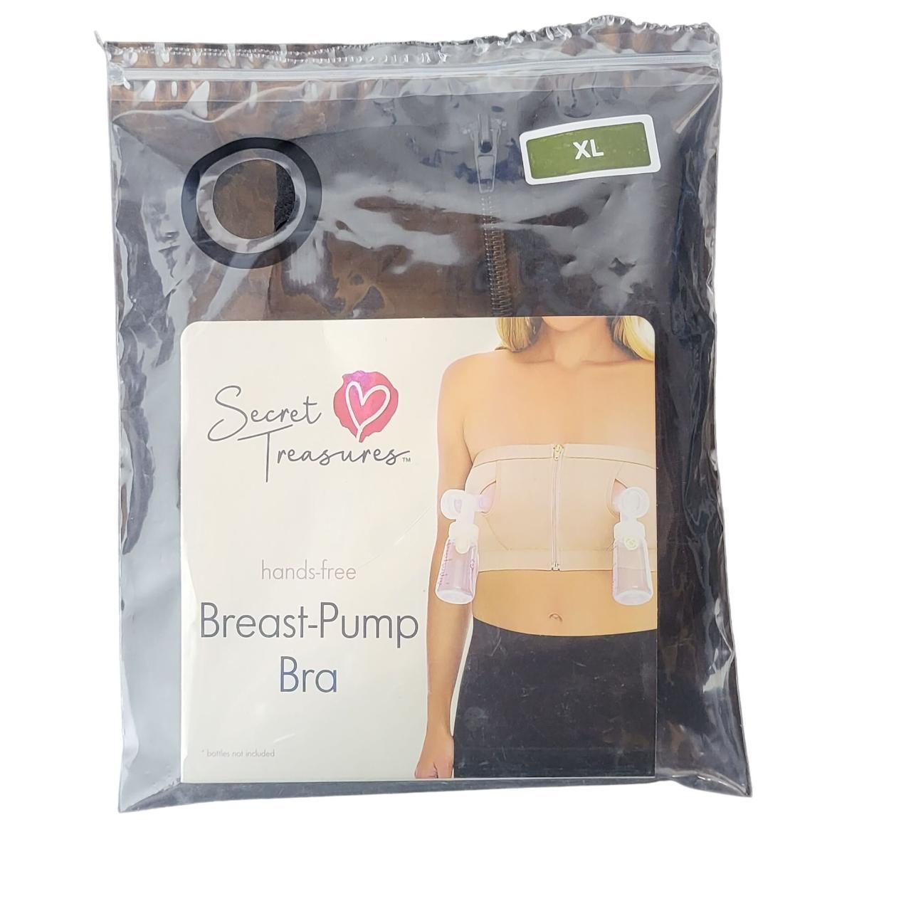 Breast Pump Bra Hands Free Secret Treasures Size Small Black New