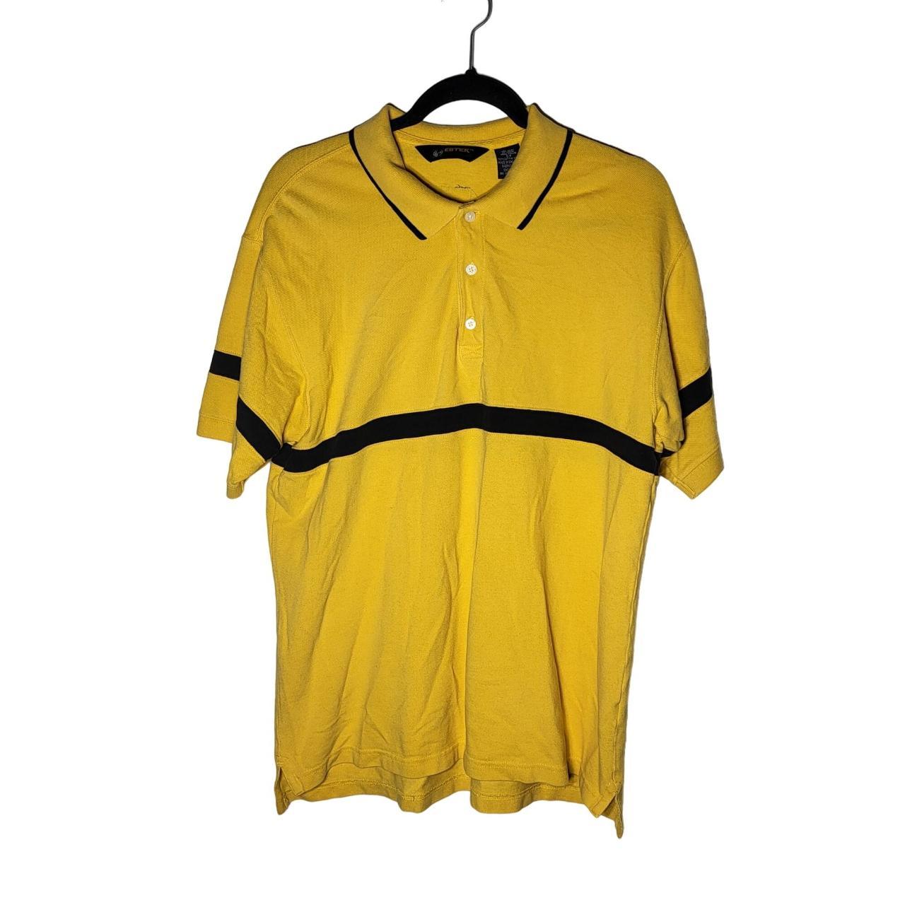 Vintage 90's Eddie Bauer Golf Men's EBTEK Yellow... - Depop