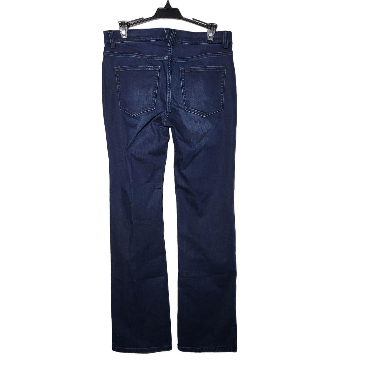 Duluth Women's Dark Wash Denim Blue Jeans Size:... - Depop