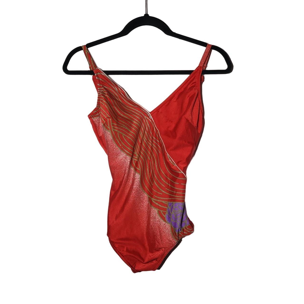 Vintage 70's Perfect Fit by Roxanne Red One Piece... Depop