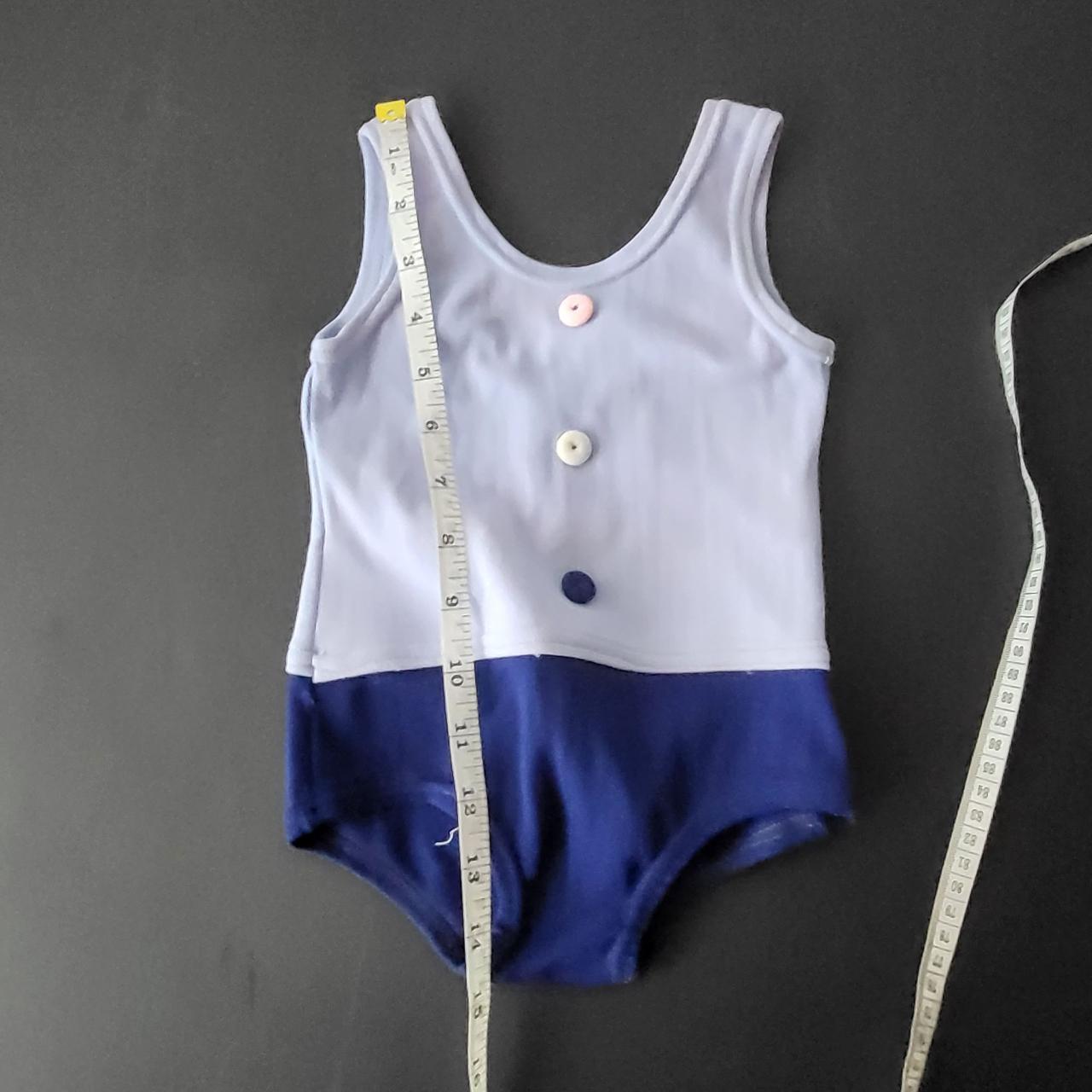 Vintage Kmart Baby Girls Blue Romper with Depop