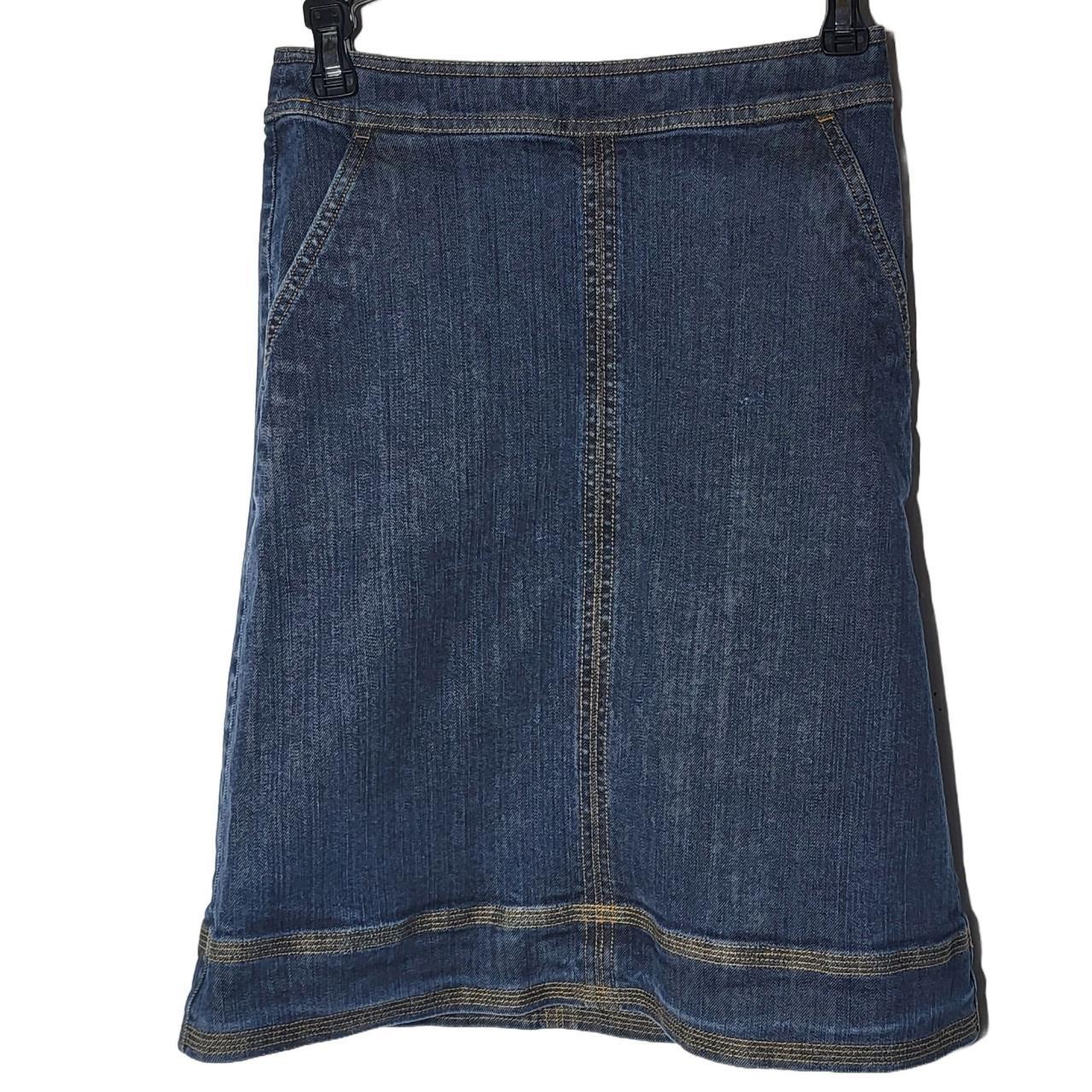 Boden a outlet line denim skirt