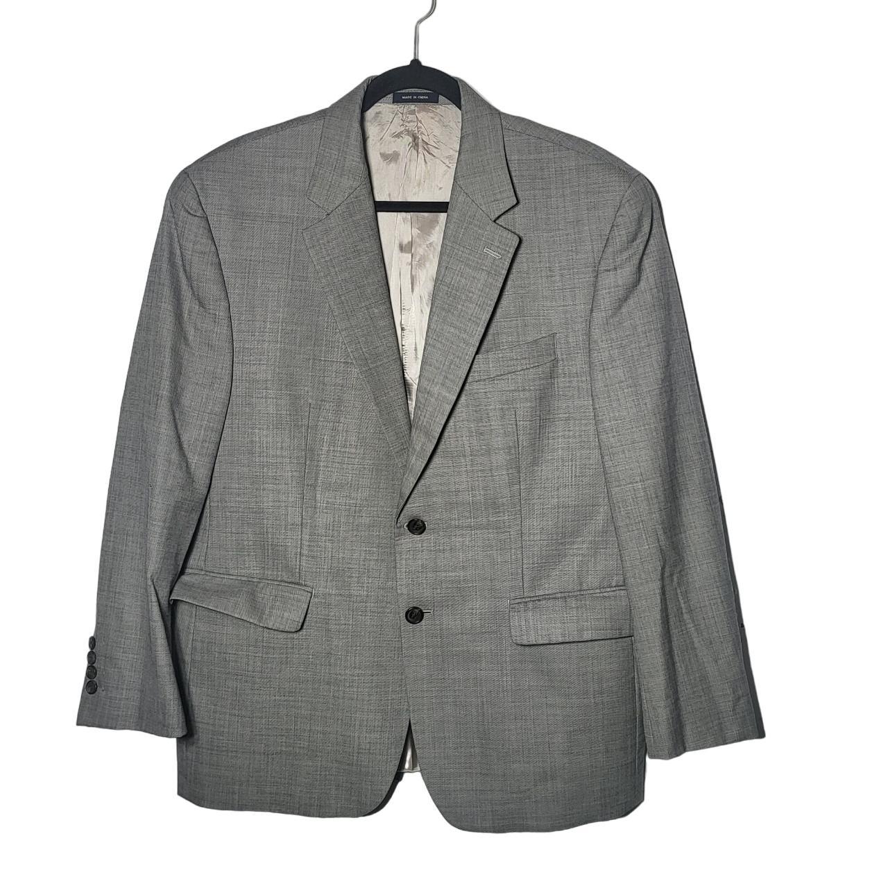 Ralph Lauren Mens Gray 100% Wool 2 Button Blazer... - Depop