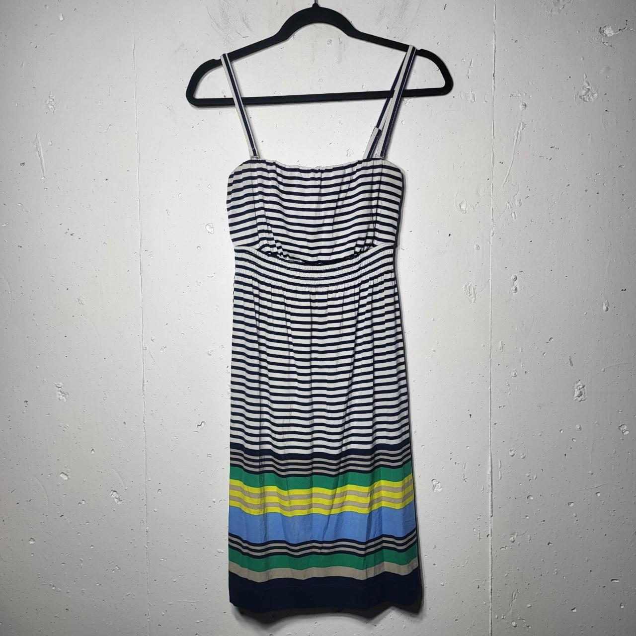 Soma Womens Striped Sleeveless Mini Dress Size... - Depop