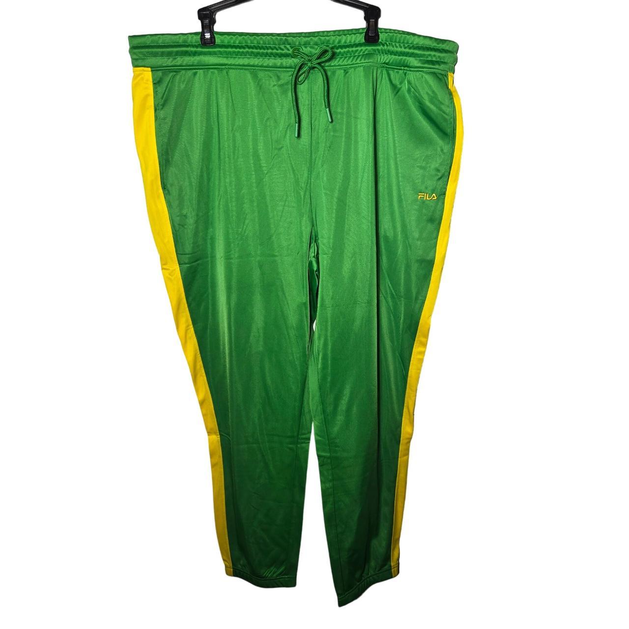 NWT Fila Mens Green Brazil Track Pants Size 3XL... - Depop