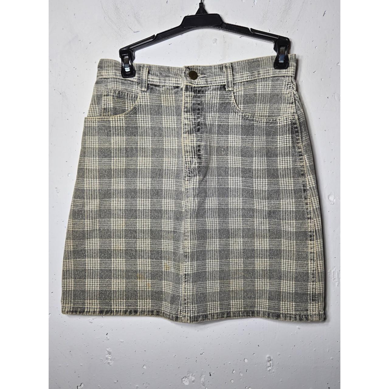 Grey plaid skirt juniors hotsell