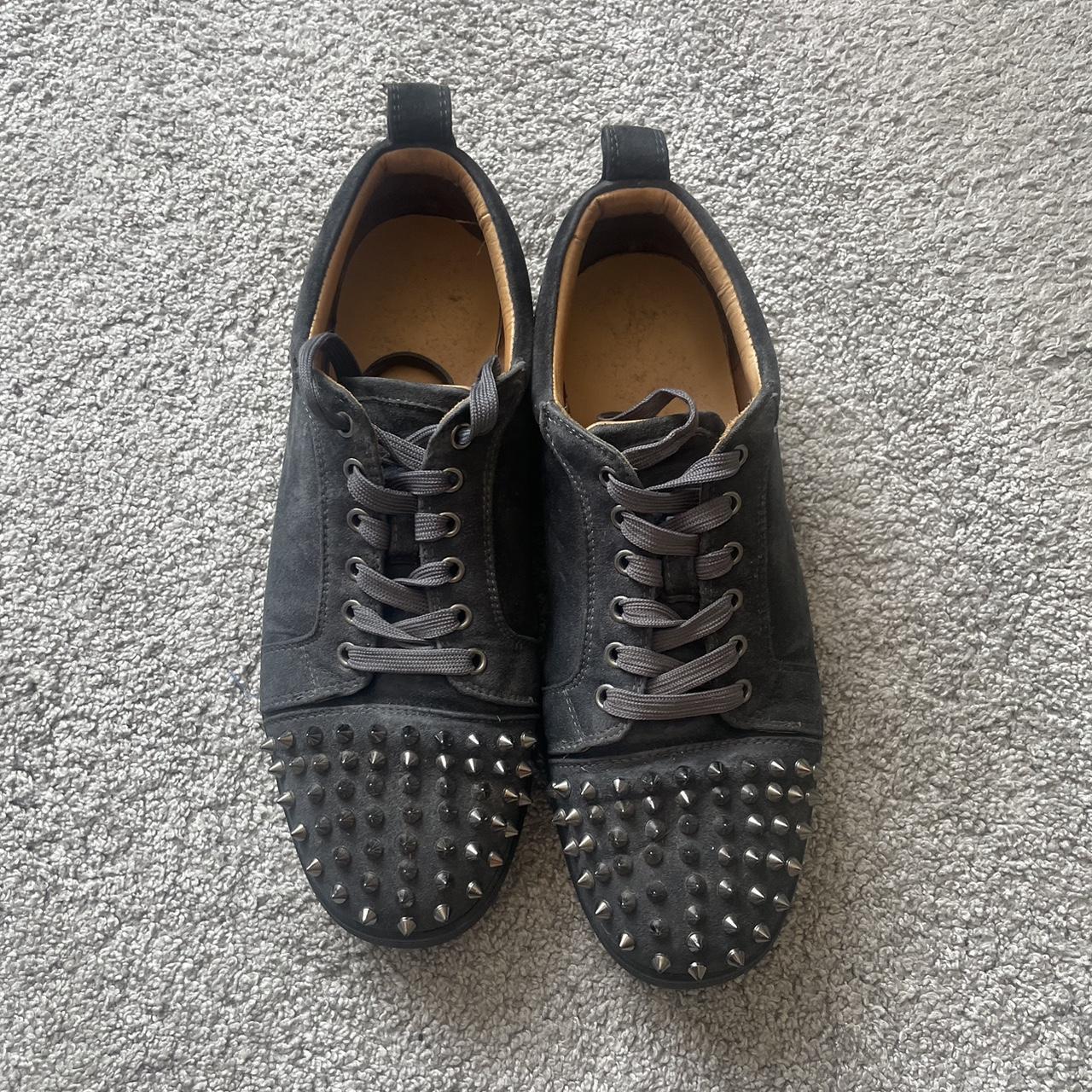 Mens grey christian clearance louboutins