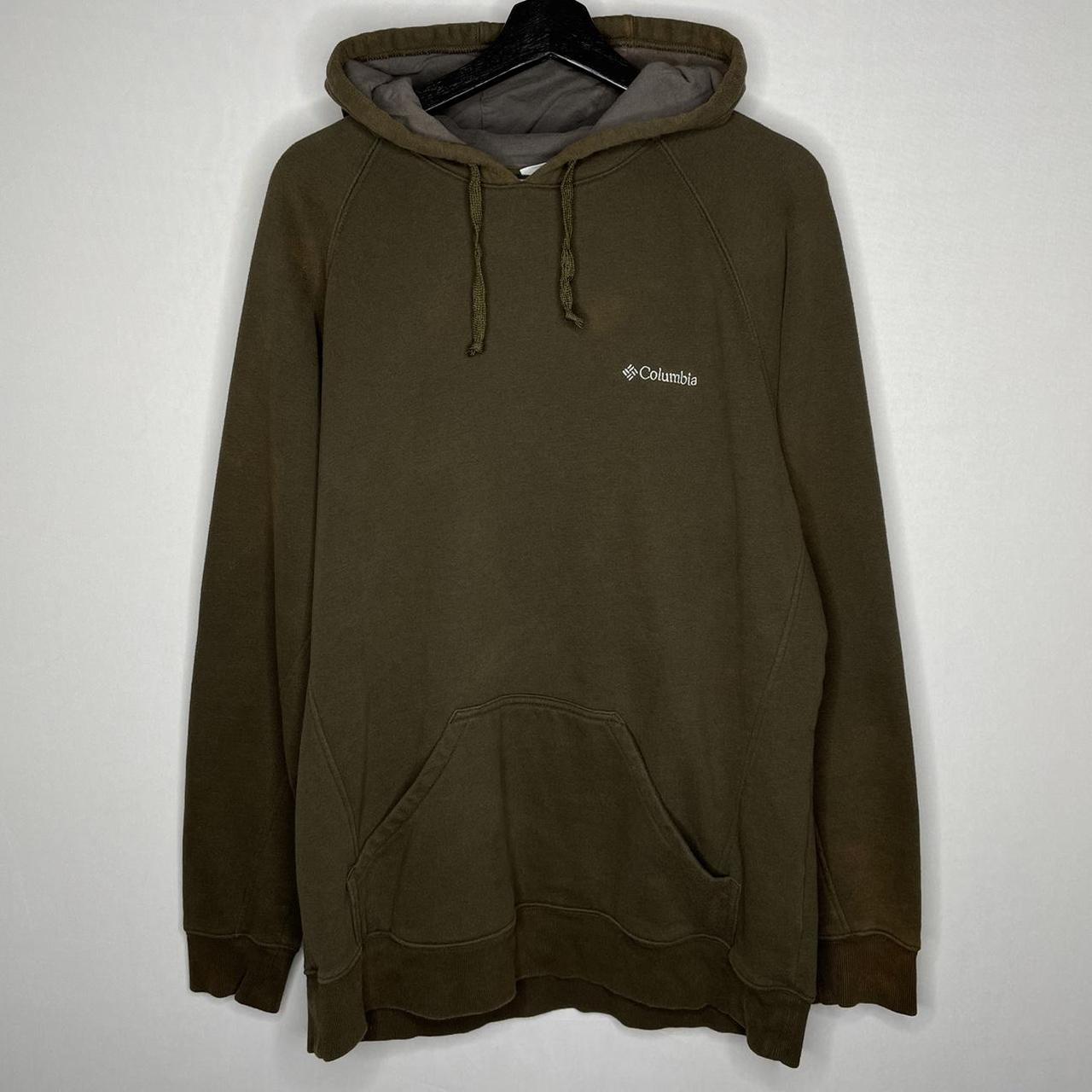 Columbia Sportswear Men's Brown and White Hoodie | Depop