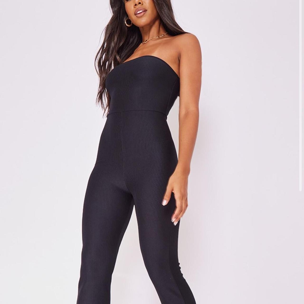 Bandeau Jumpsuit Missguided Black Jumpsuit Gorgeous Plt Black