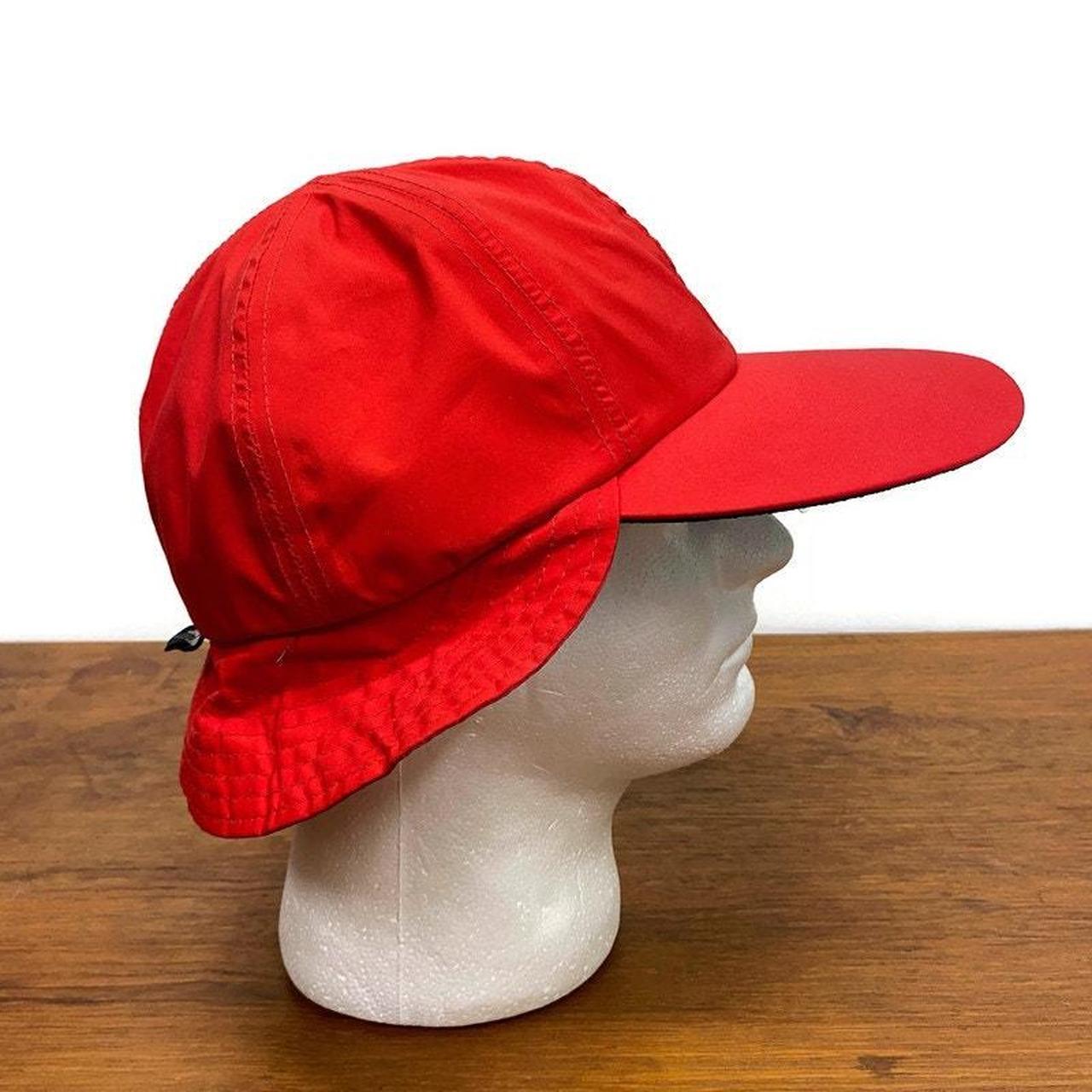 Vintage Red Columbia Fisherman s Rain Hat with Neck