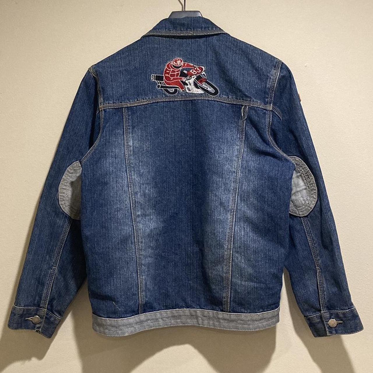 Vintage Jean Jacket Cool patches and embroidery No... - Depop