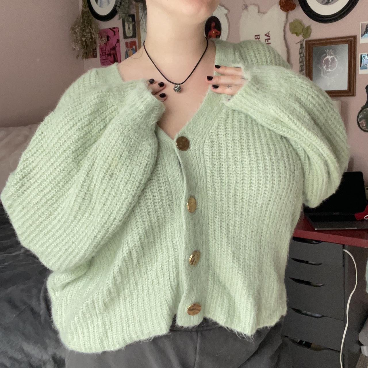 Missguided Women's Green Jumper (2)