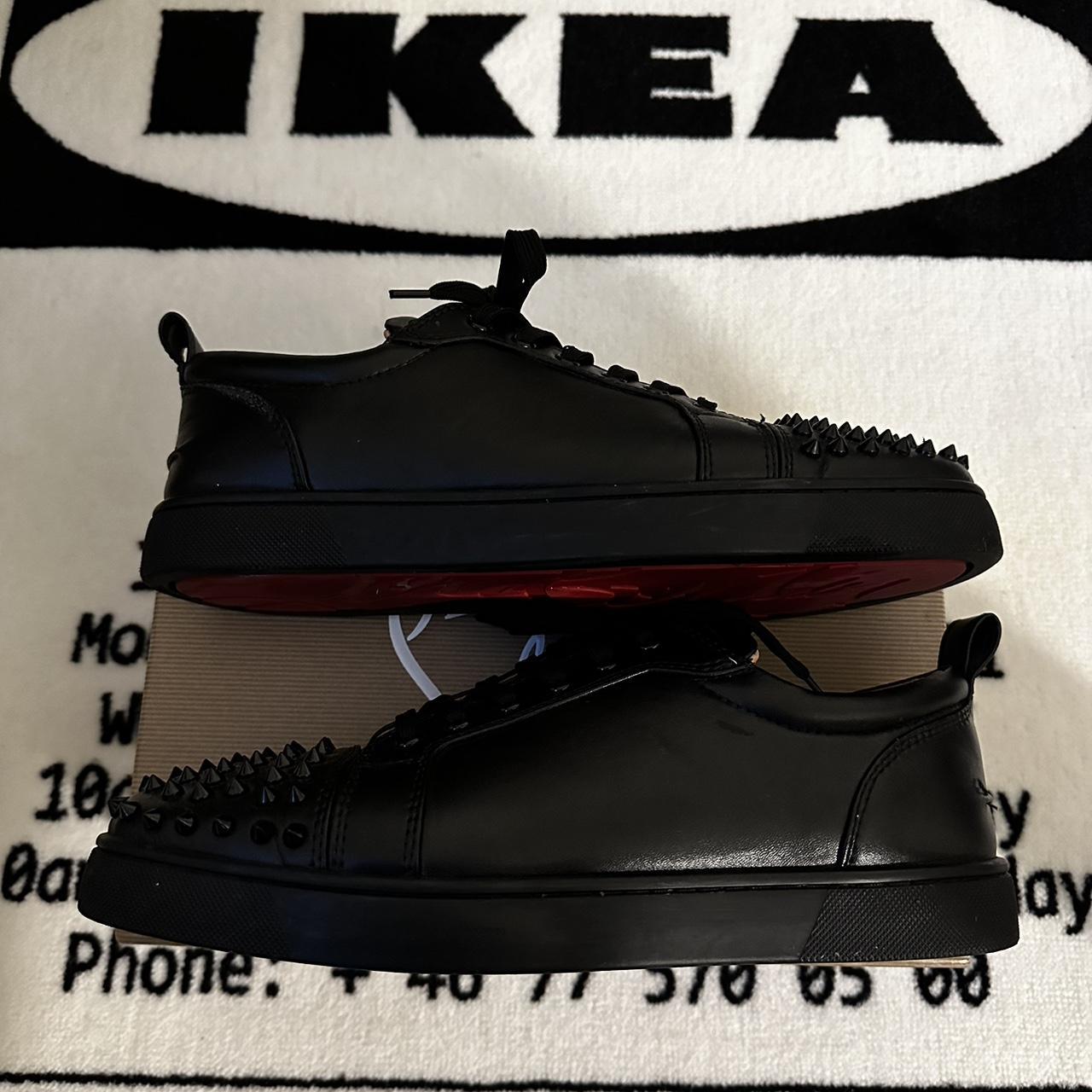 Black Christian Louboutin Mens Sneakers - Lightly - Depop