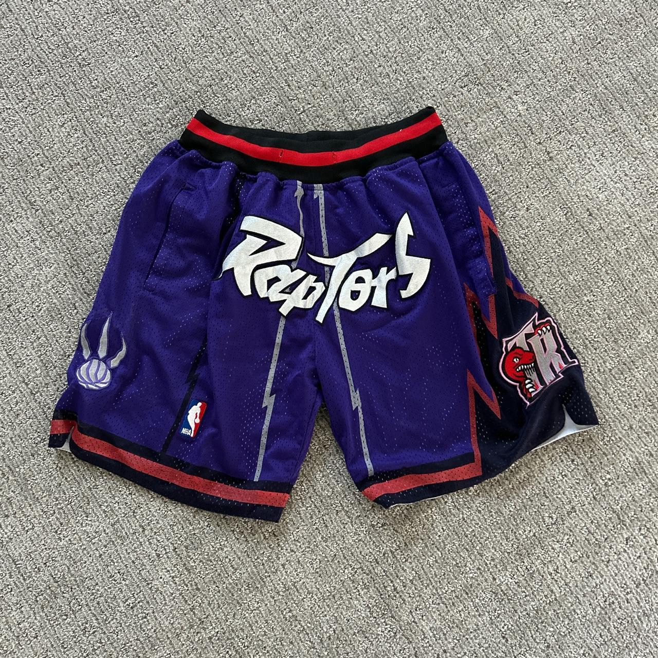 Vintage Toronto Raptors Just Don shorts from late