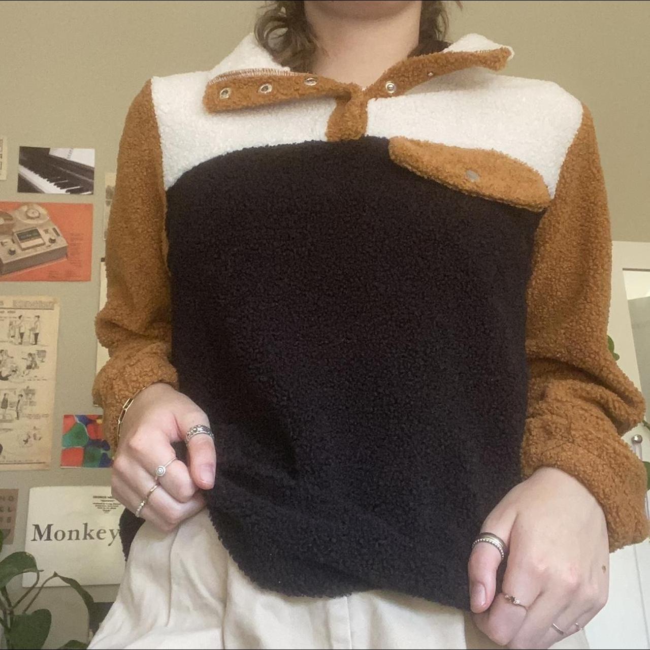 cider teddy style jumper 🧸 > really cute colours... Depop