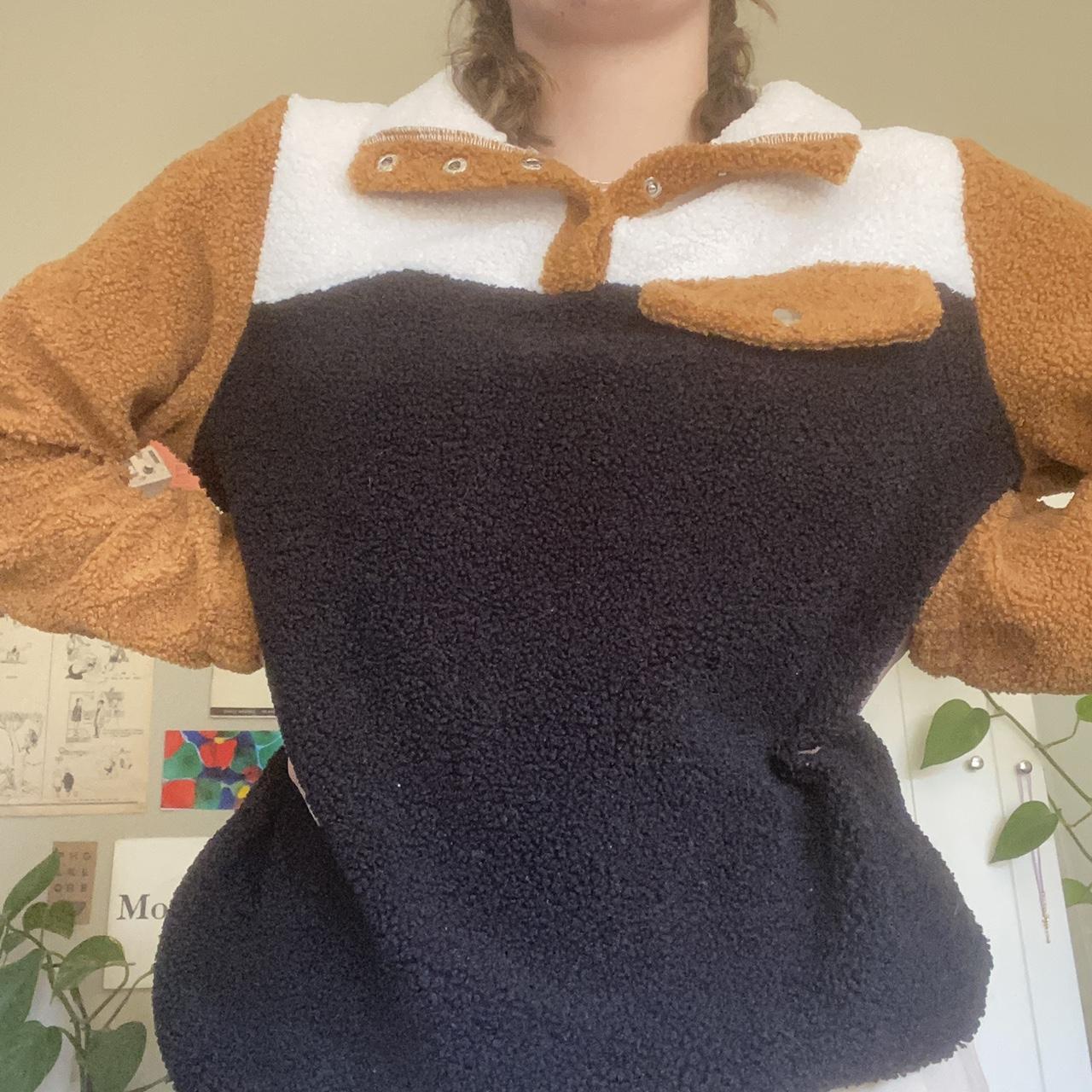 cider teddy style jumper 🧸 > really cute colours... Depop