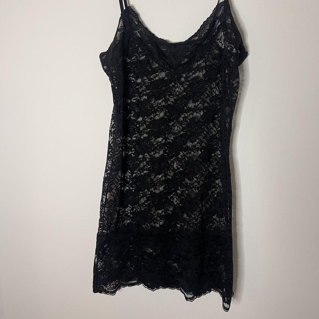 Vintage Wet Seal lace mini slip dress Size: S Open... - Depop