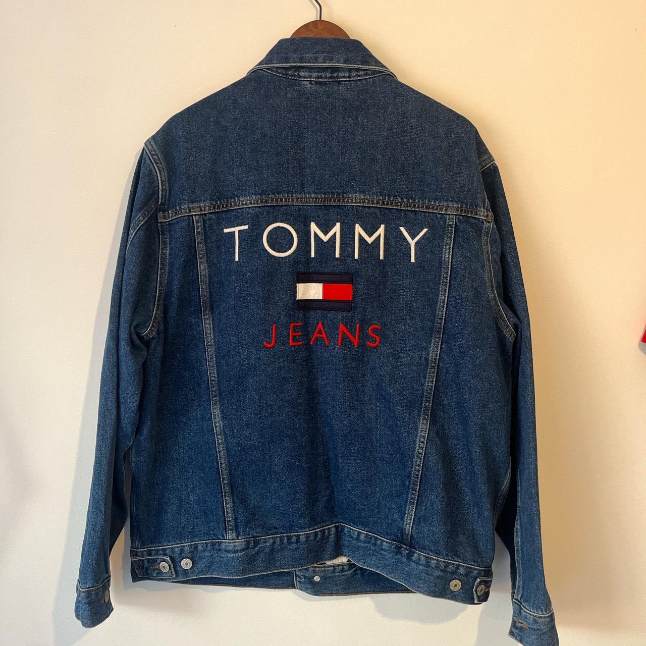 Tommy Hilfiger denim jacket Retro piece Tagged:... - Depop