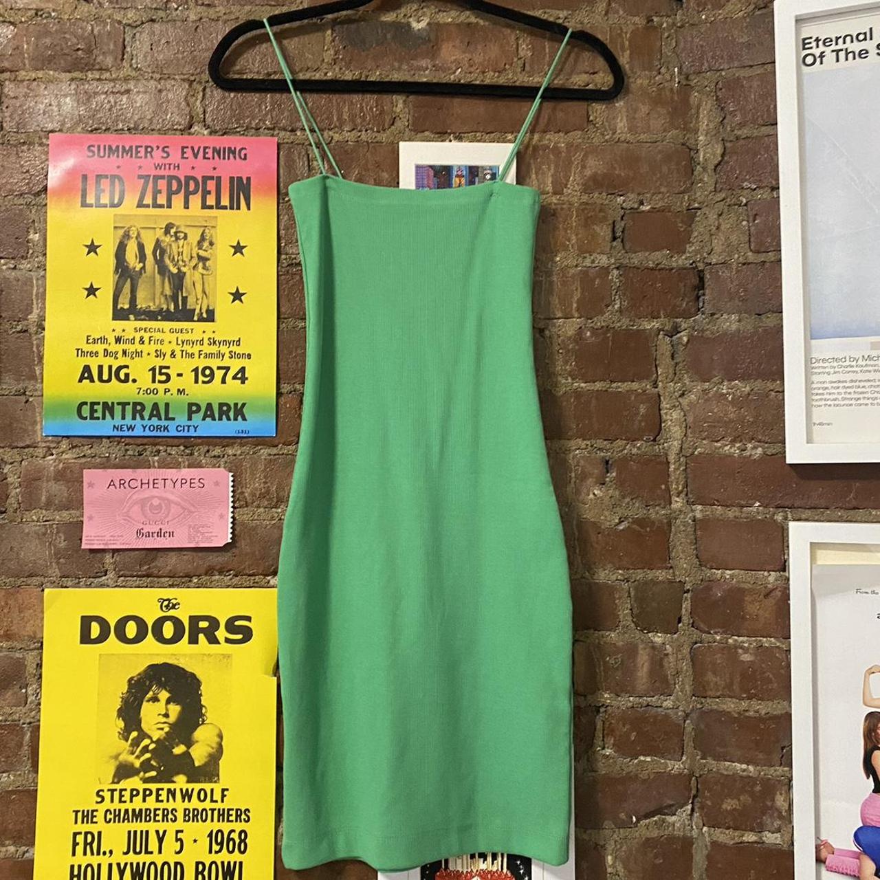 Green Sleeveless Mini Dress
