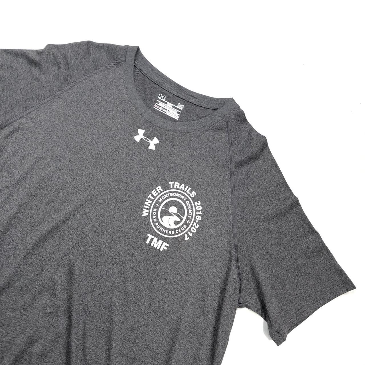 UNDER ARMOUR CAR GREY TSHIRT T shirt with printed... Depop