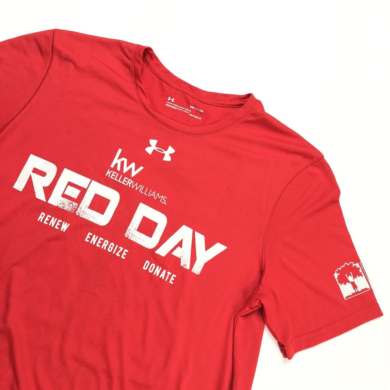 RED RED DAY UNDER ARMOUR TSHIRT T shirt with... Depop