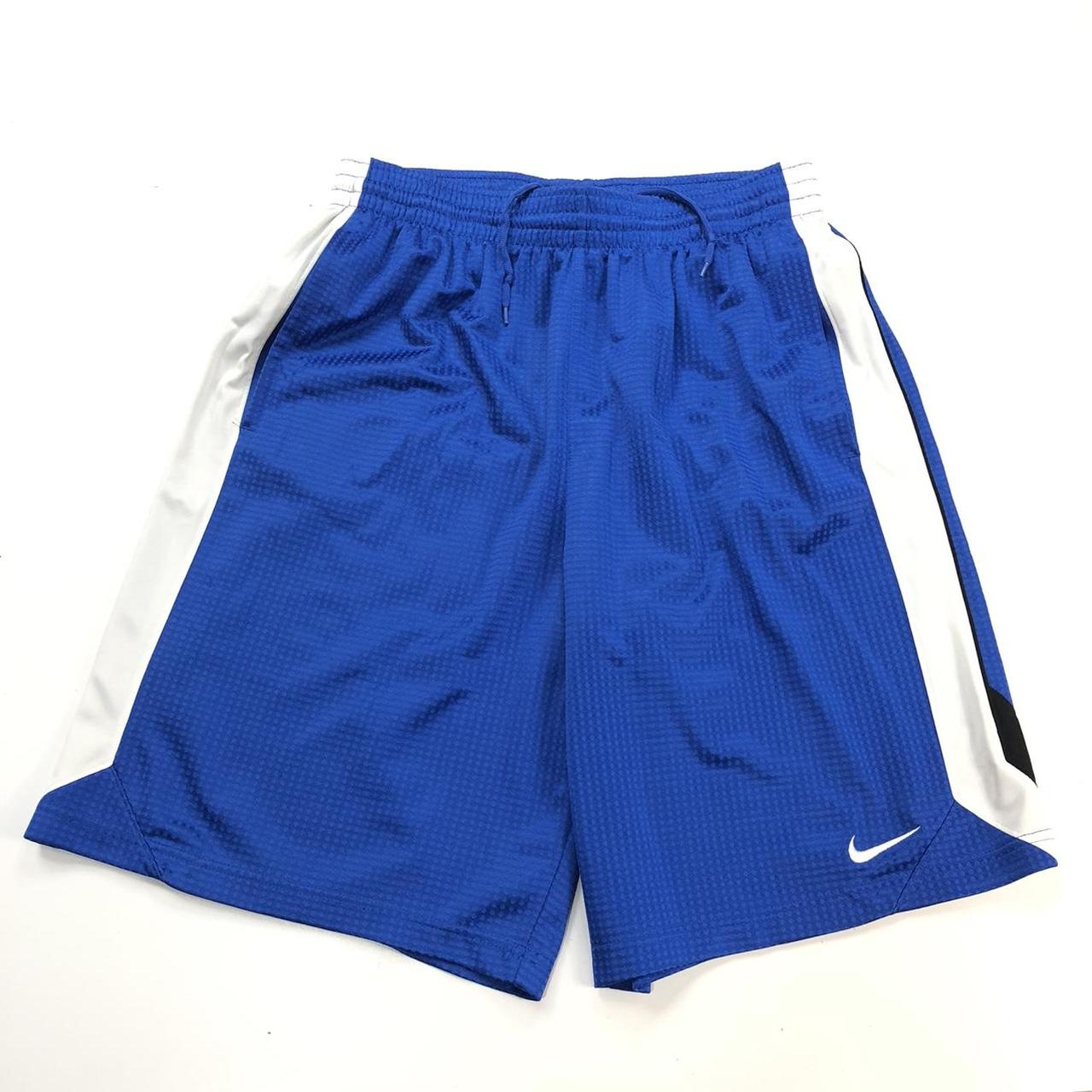 Nike Men's Blue and White Shorts | Depop