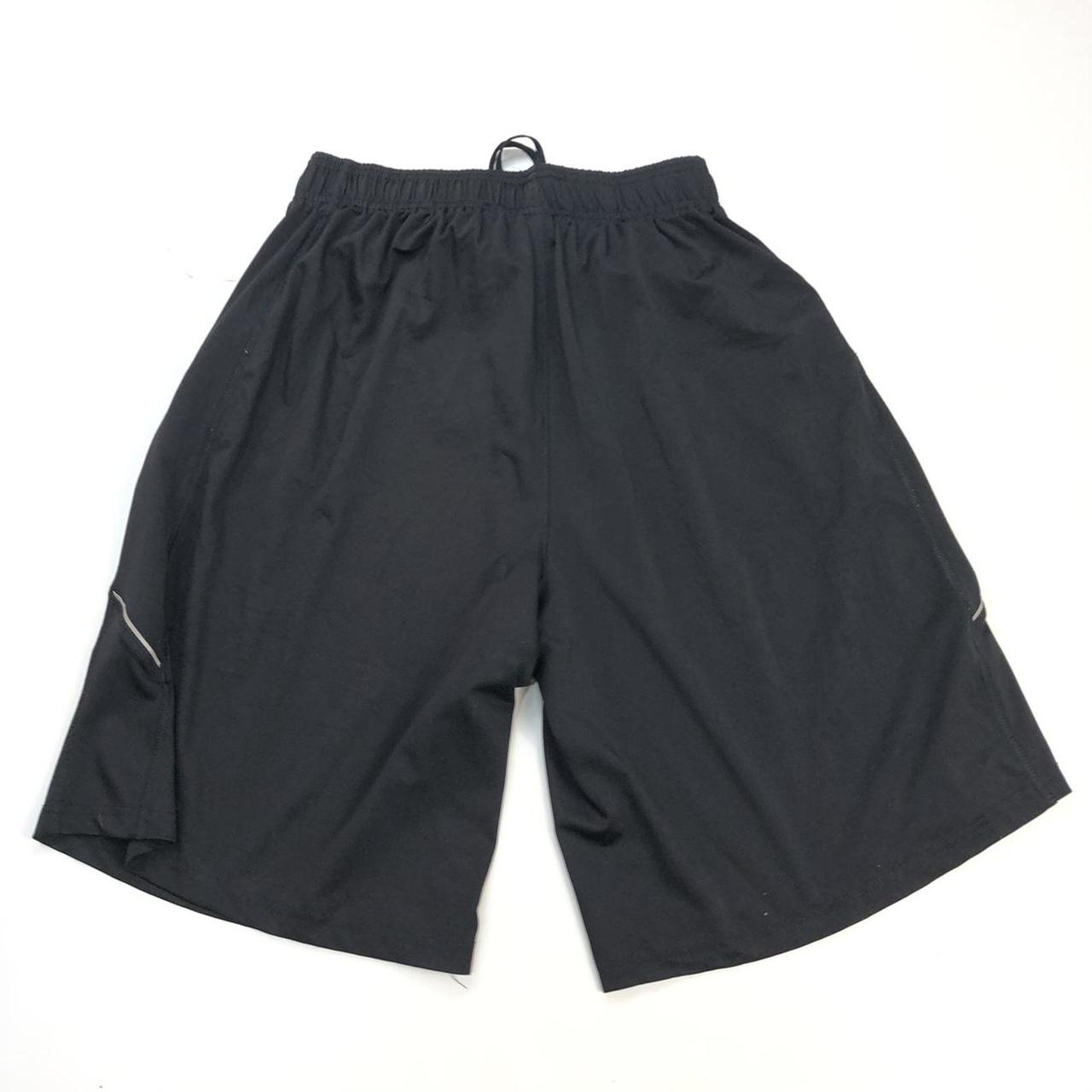 BLACK REEBOK SHORTS Sport Shorts with logo,... - Depop