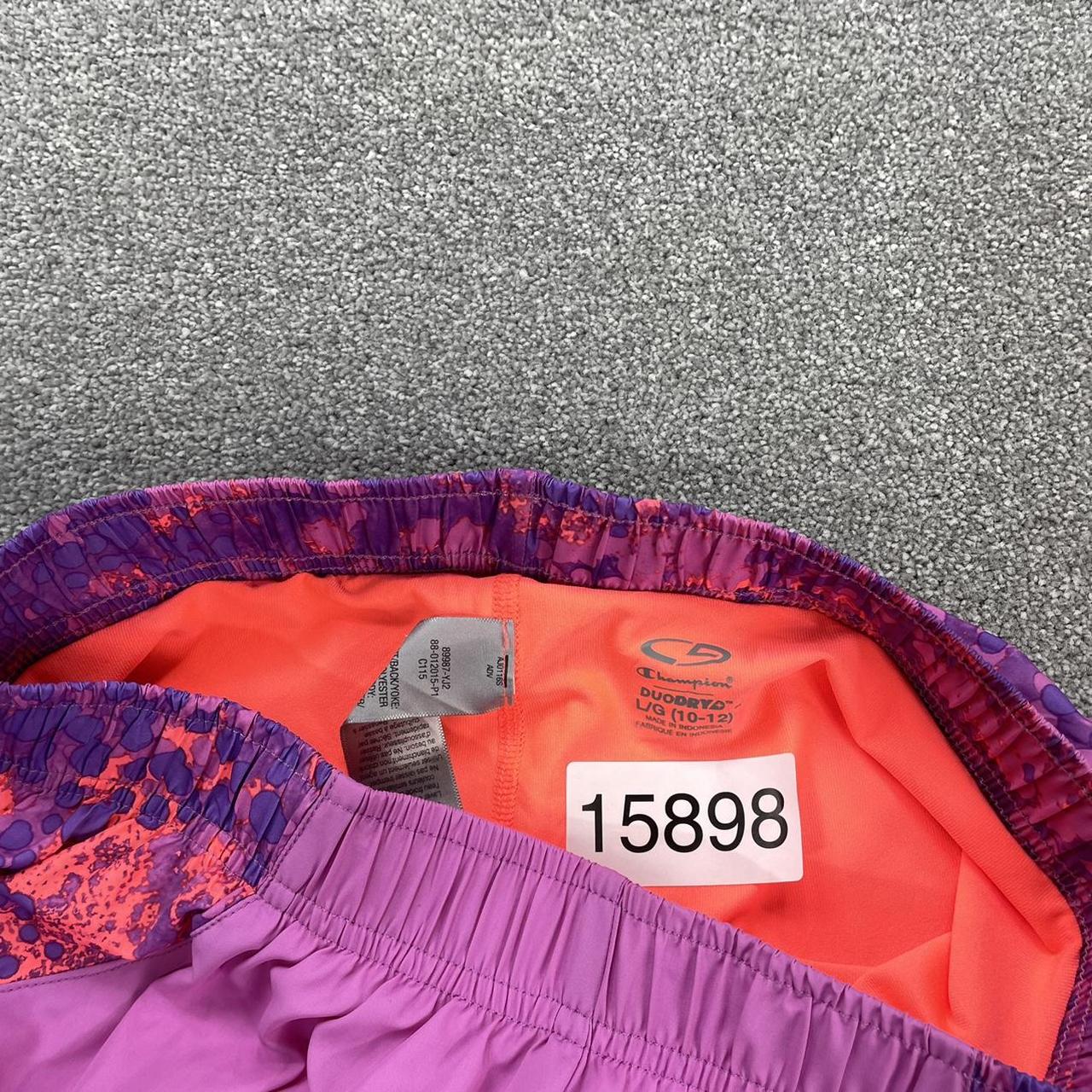 PINK ORANGE CHAMPION SHORTS Sport Shorts with retro... Depop