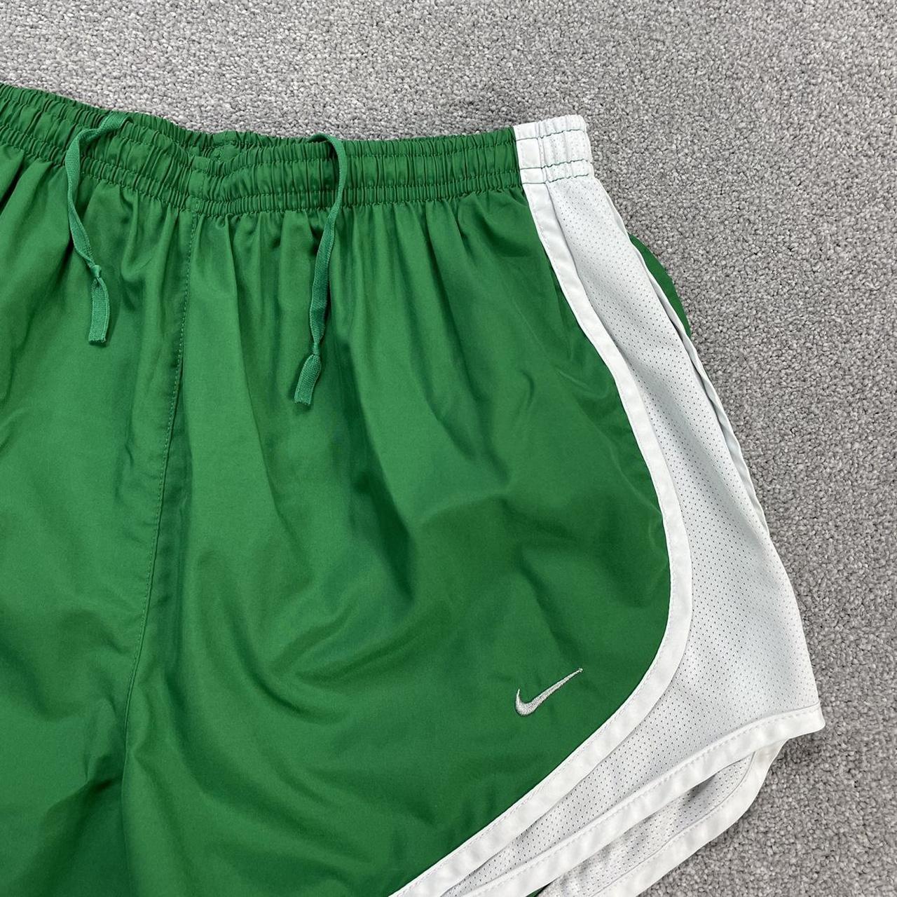 GREEN WHITE NIKE SHORTS Running gym Sport Shorts... Depop