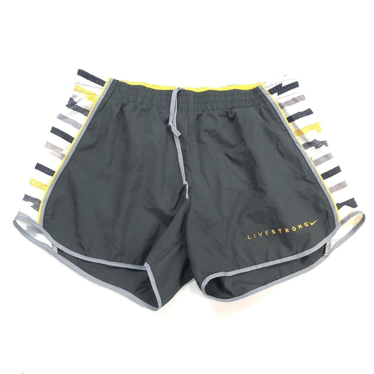 GREY YELLOW NIKE LIVESTRONG SHORTS Sport Shorts. Depop