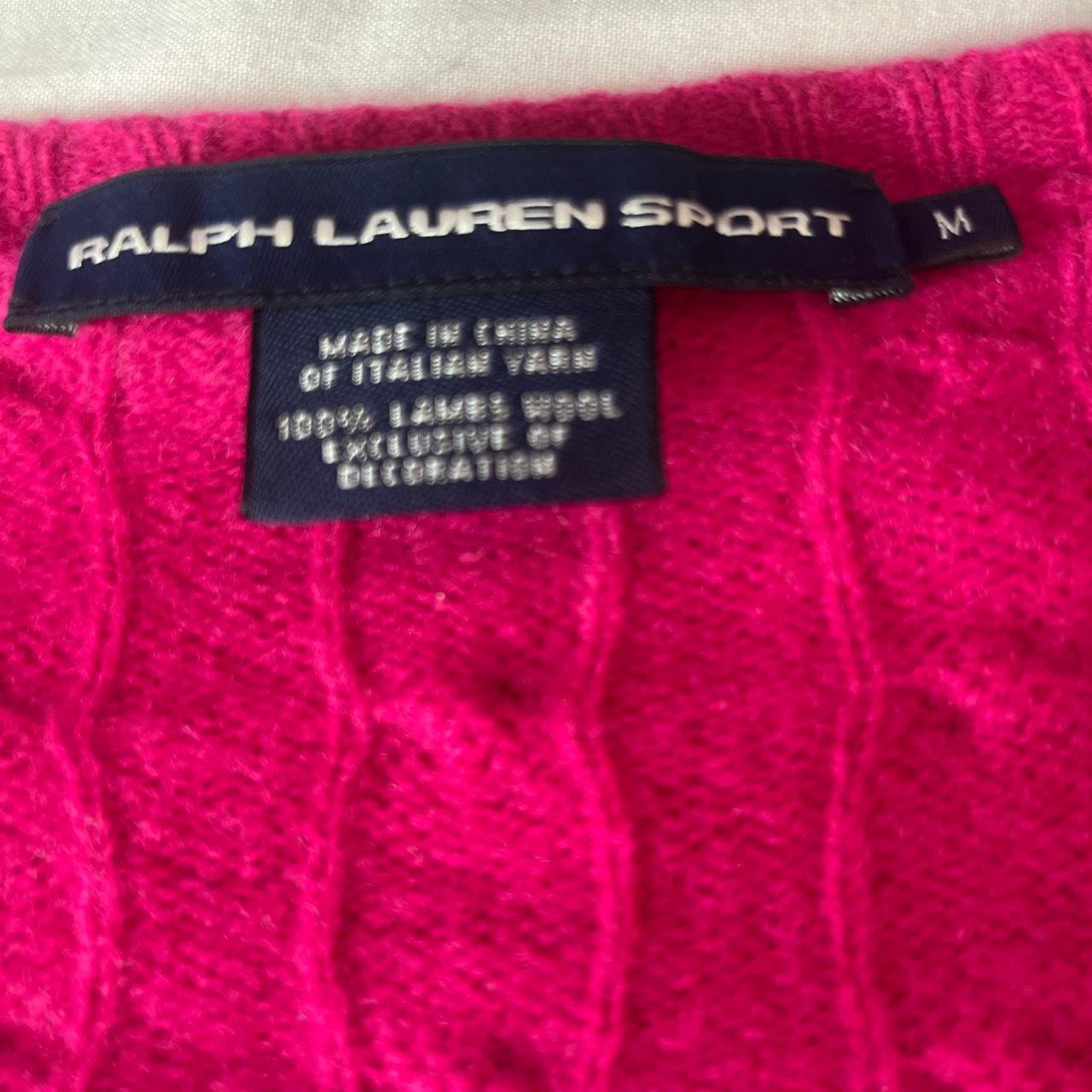 Pink Ralph Lauren Cable Knit Sweater Super Cute And Depop 5965