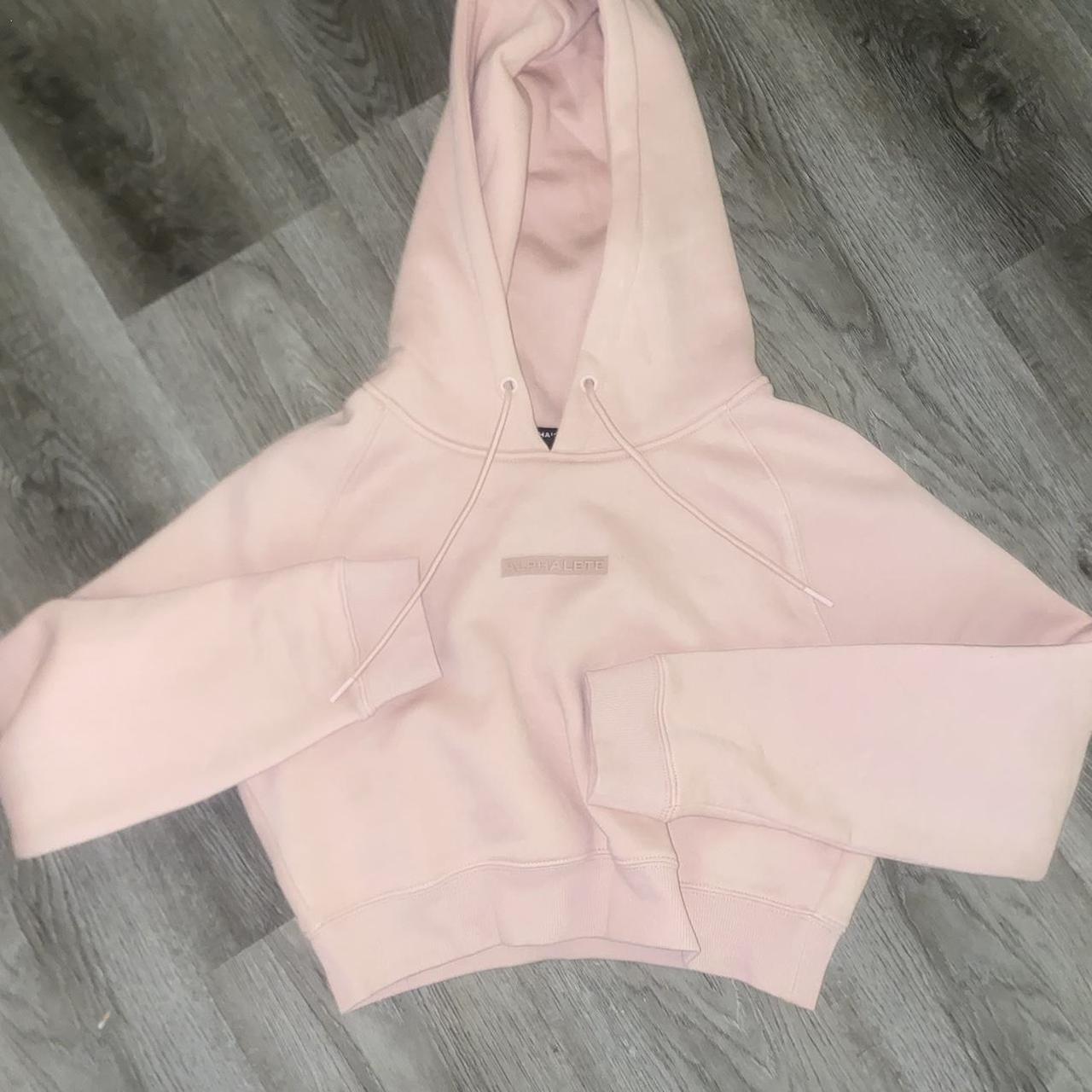 Alphalete pink shop hoodie