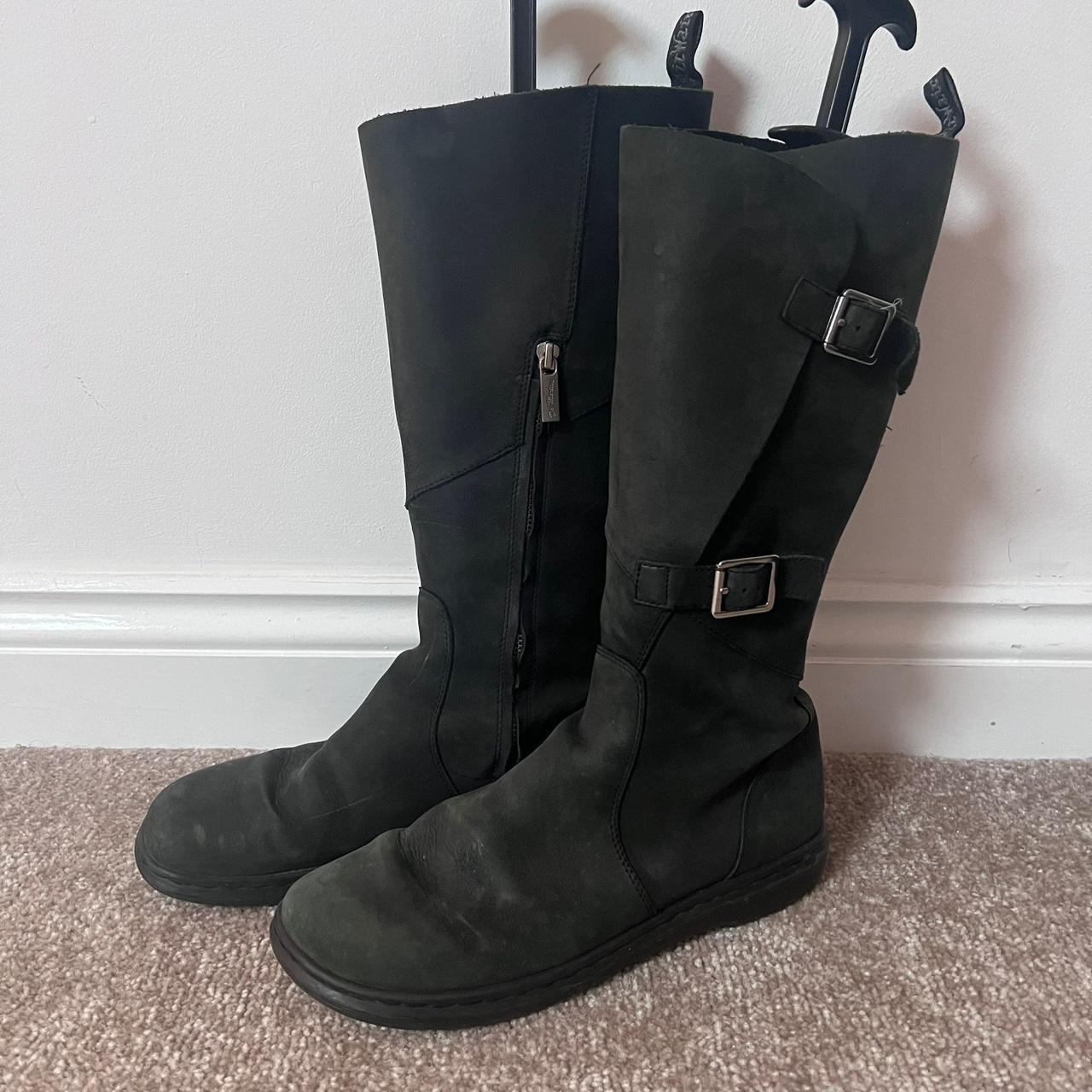 Womens Dr Martens Caite Mid Calf Black Biker Soft. Depop