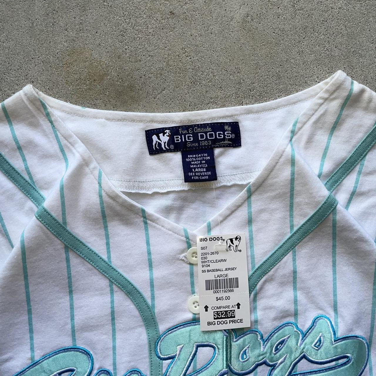 Vintage 90’s Big Dogs Baseball Jersey Tagged as a... Depop