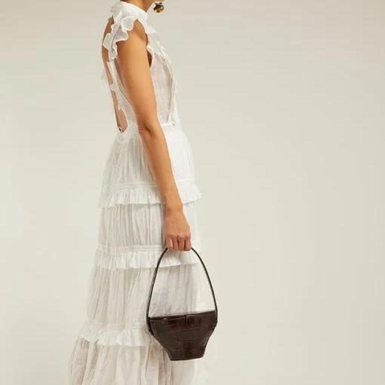 the Label Aurelie Open-back Cotton Maxi