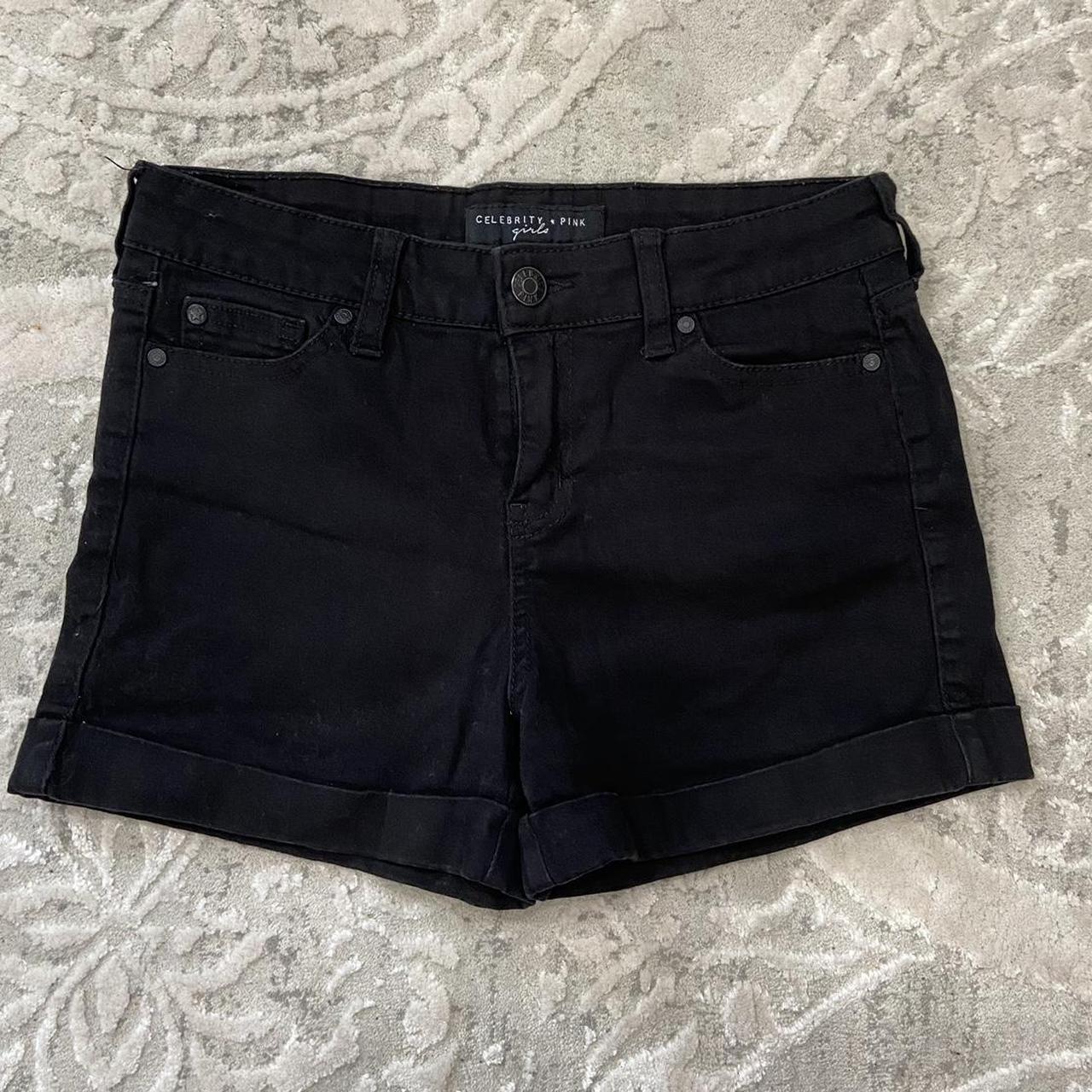 Celebrity pink best sale black shorts