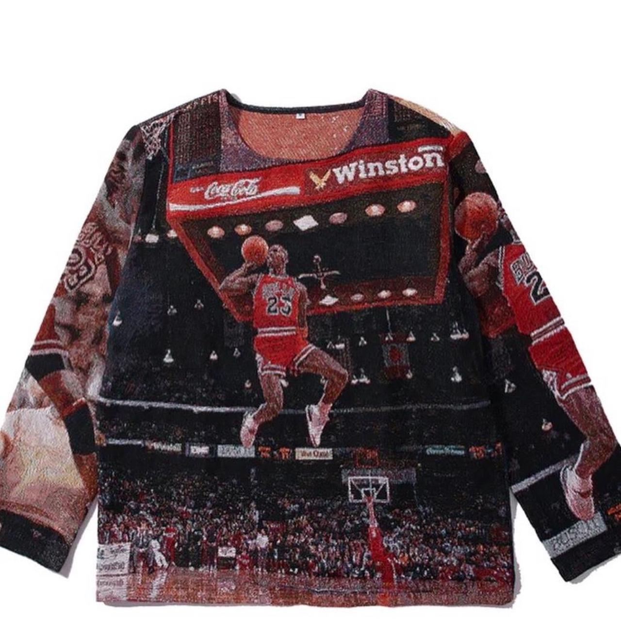 Jordan tapestry sweater Depop