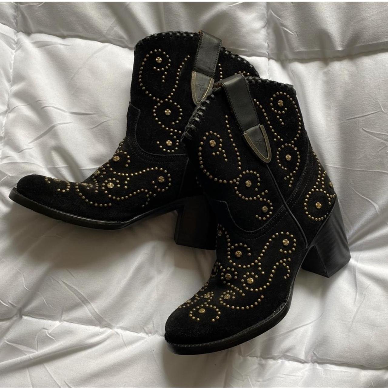 Frye studded boots sale