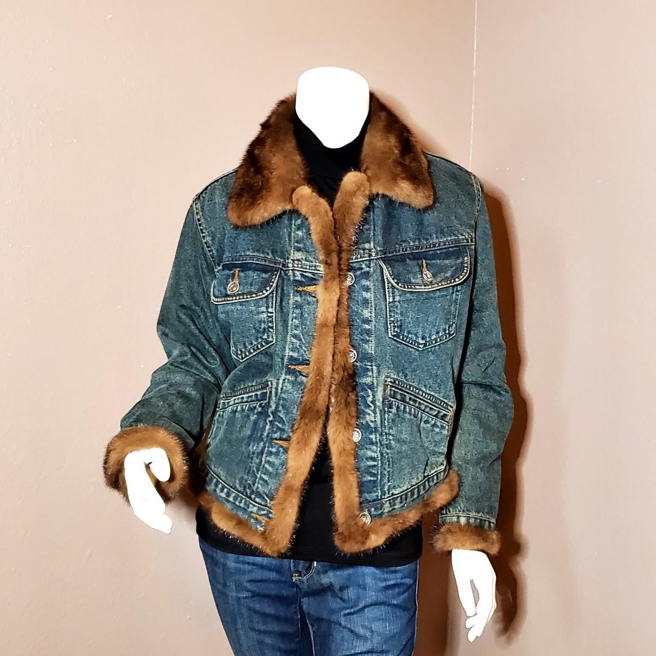 Mink hotsell denim jacket