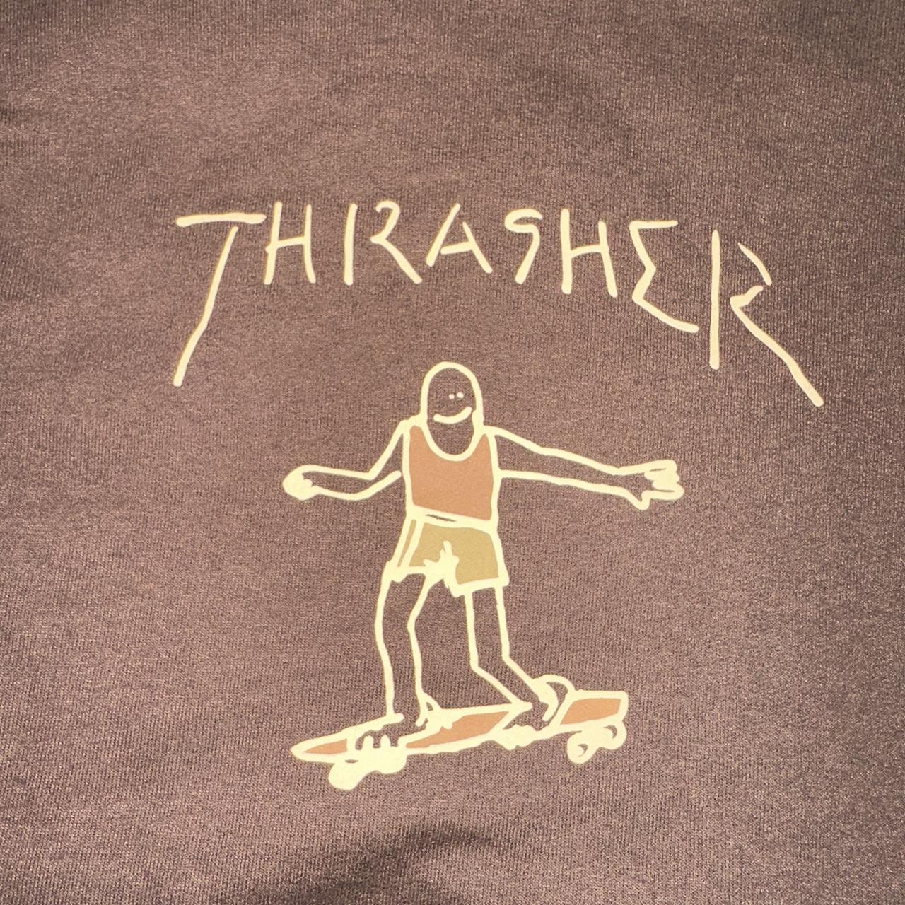 Thrasher Gonz Logo Brown Crewneck Sweatshirt