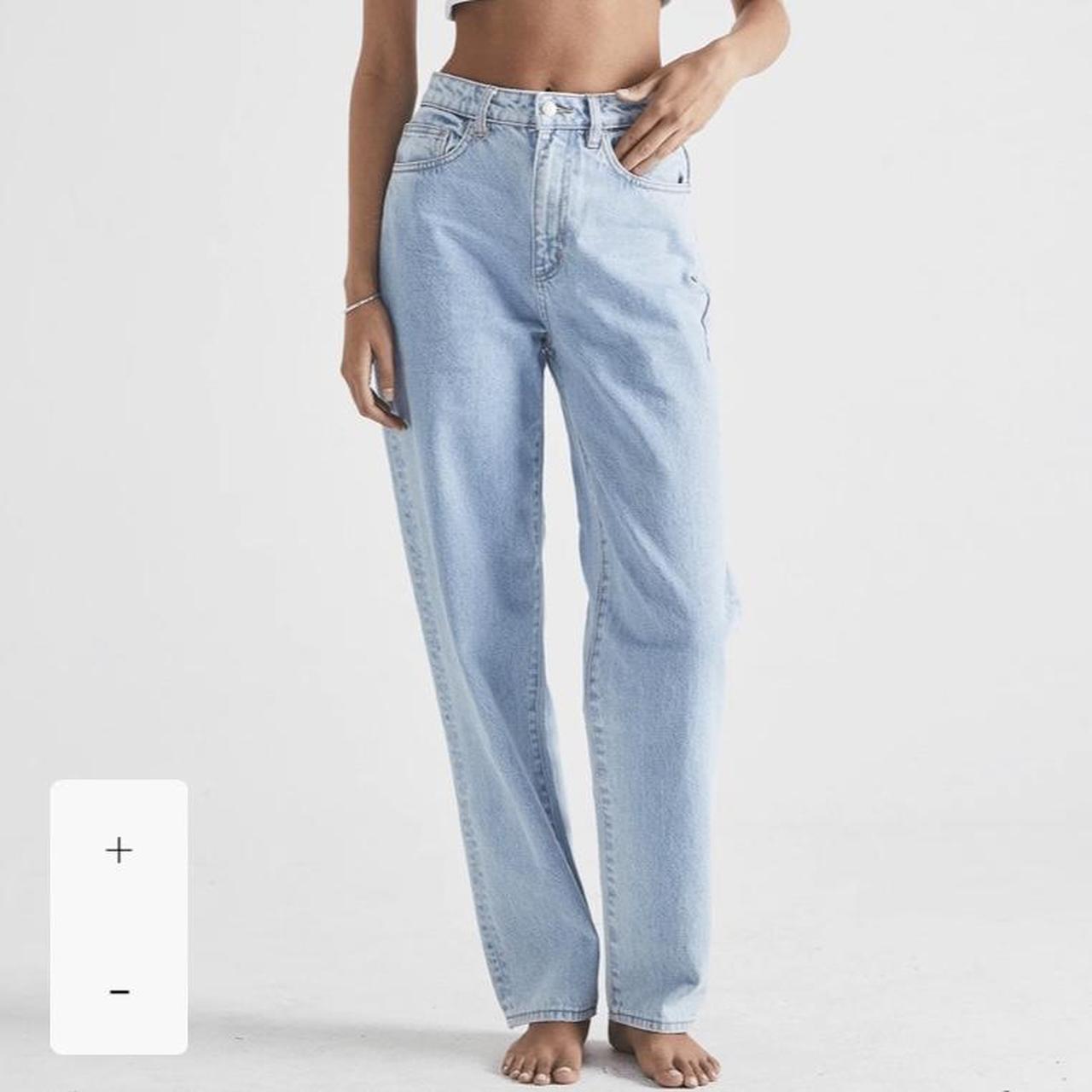 NEUW SADE BAGGY Jeans in ZERO VINYL, Size 26,