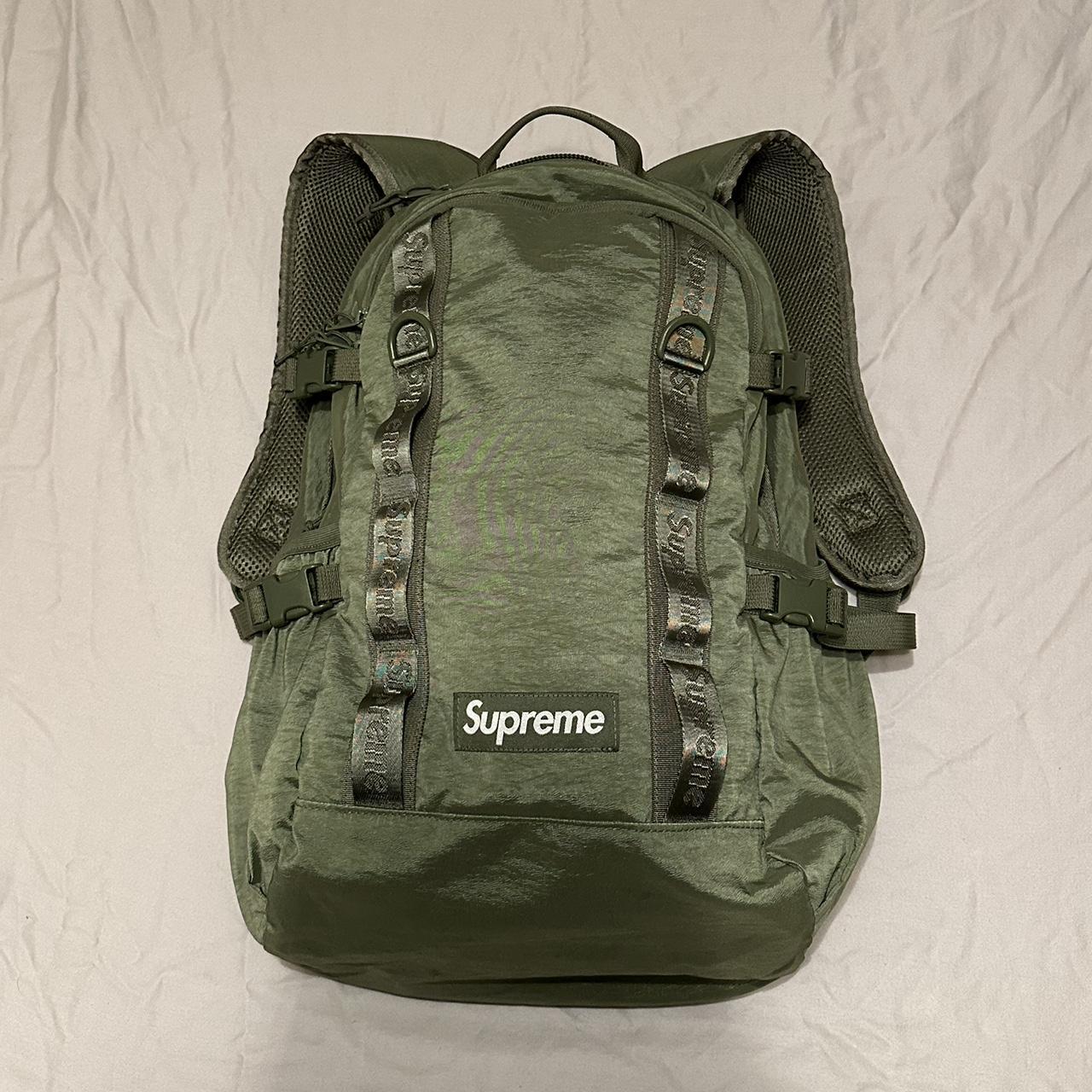 Supreme Olive Backpack FW20 Retail was $148 - Depop