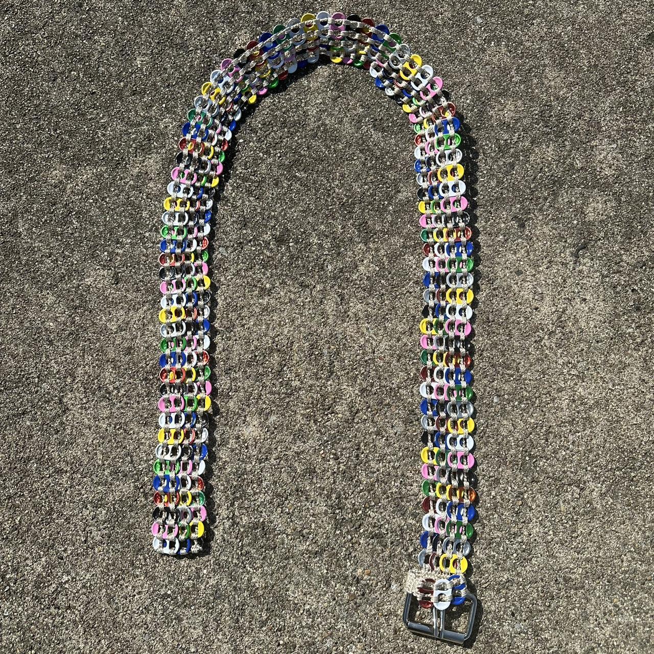 Greedy Unit Rainbow Pop Tab belt only one for sale... - Depop