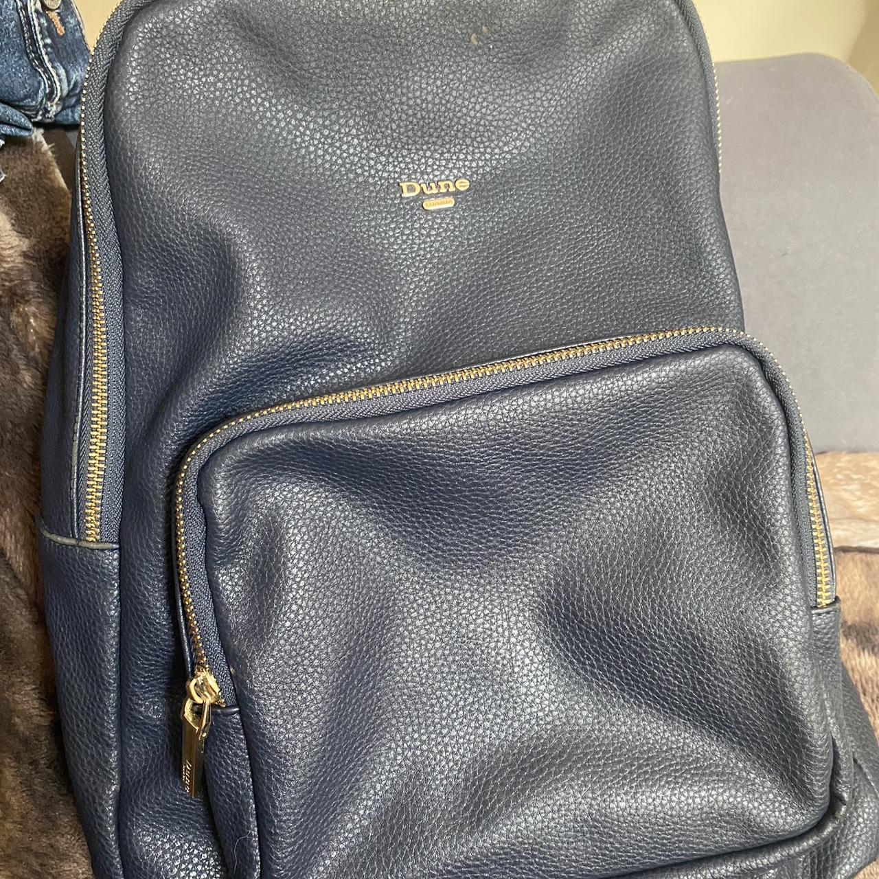 Dune navy blue backpack Depop