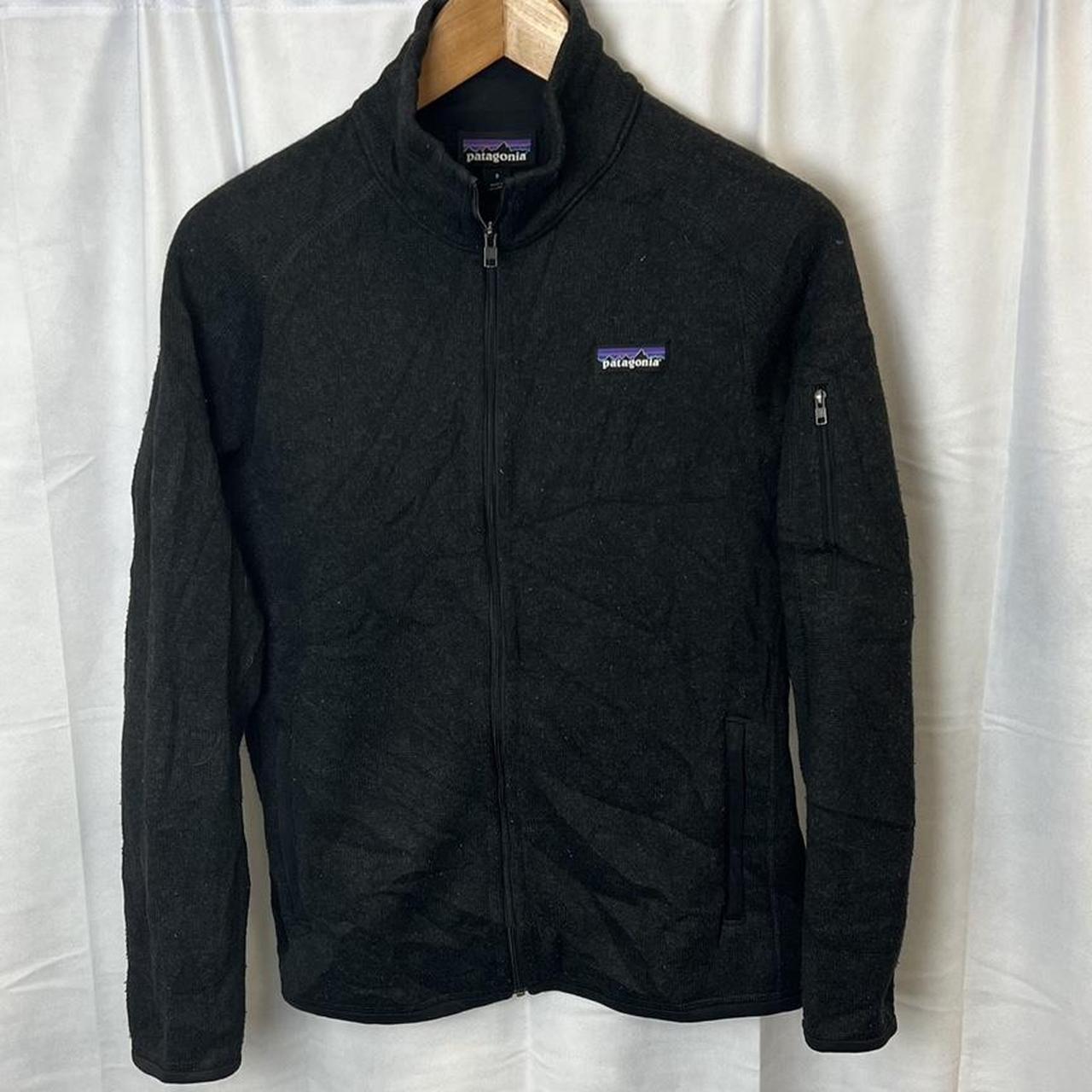 Black Patagonia Long Sleeve Full Zip Fleece... - Depop