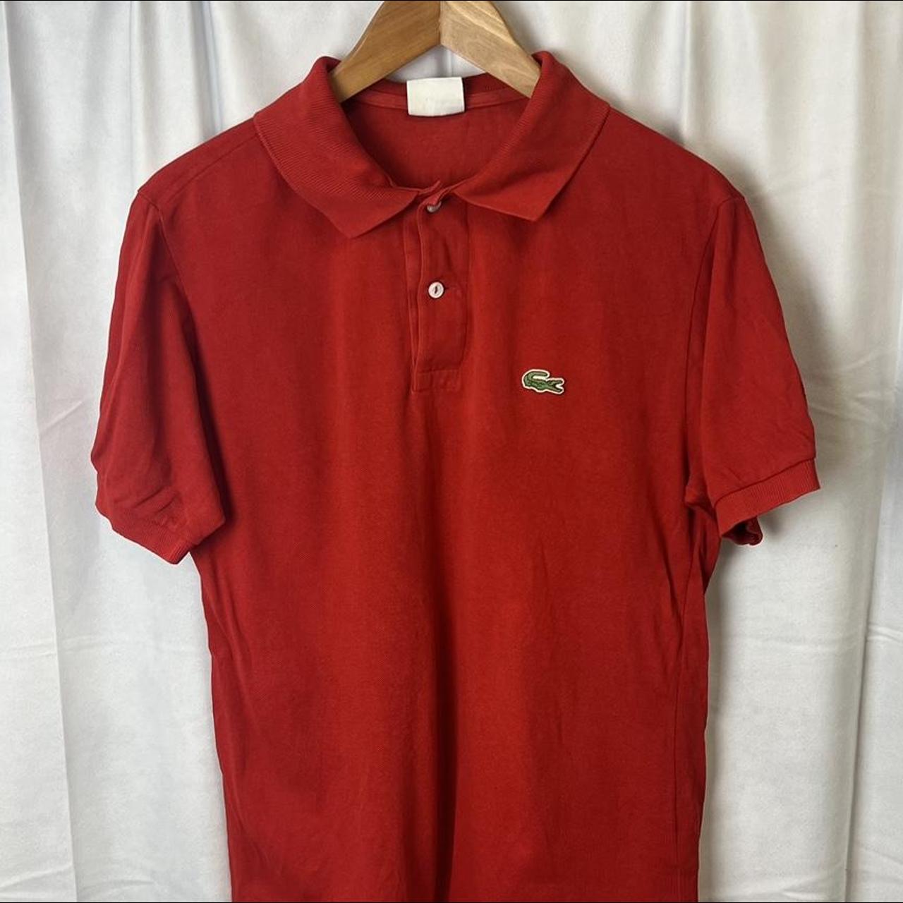 Lacoste Polo Shirt This Red Lacoste Short Sleeve... - Depop